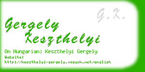 gergely keszthelyi business card